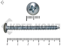 Шуруп с полукруглой головкой DIN7981 4,8х50 Фасовка (200шт)