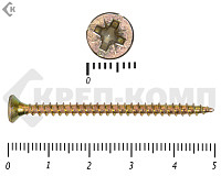 Саморез желтый цинк POZY 3,5х50 (50шт)