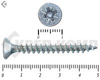 Саморез белый цинк POZY 6х 50 (2500шт)