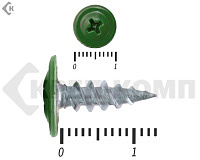 Саморез ПШО острый 4,2х13 RAL6002 (1500шт)