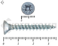 Саморез белый цинк POZY 5х 35 (6000шт)