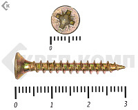 Саморез желтый цинк POZY 4х30 (10000шт)